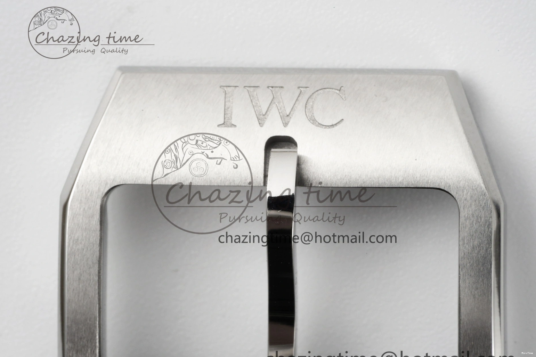 MIROTIME 0326 Bright Pilot Chrono SS AZF 1:1 Best Edition Green Dial on Brown Leather Strap A 7059